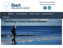 Tablet Screenshot of ebertinsurancegroup.com